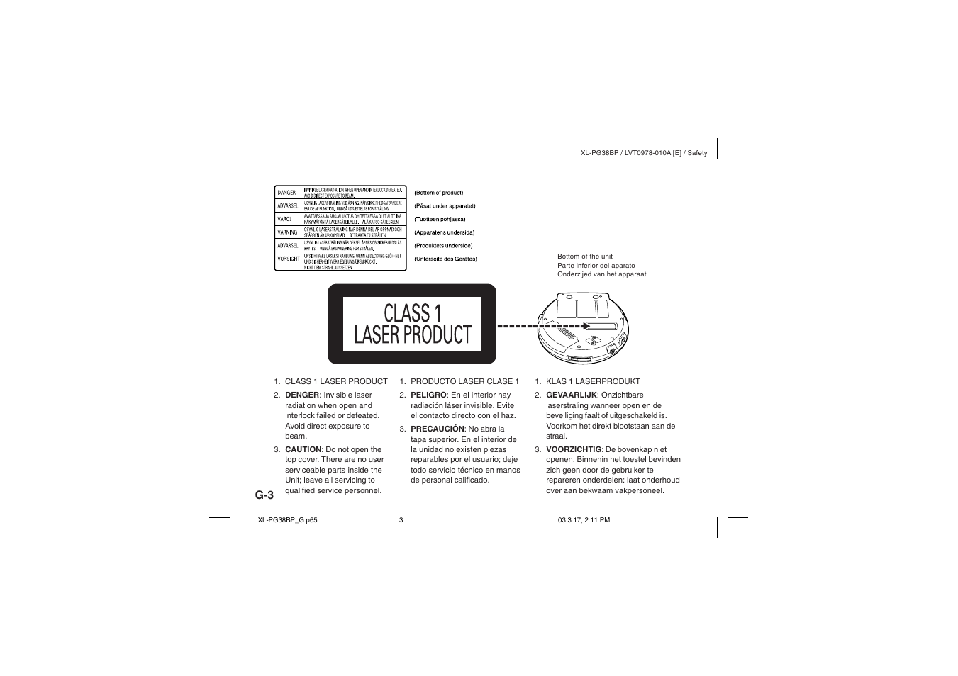 JVC XL-PG38BP User Manual | Page 4 / 21