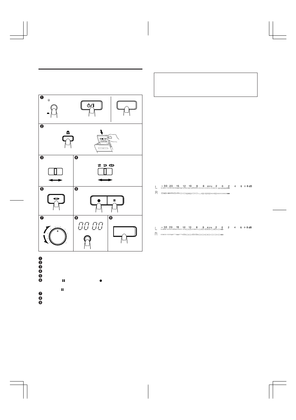 Recording, Recording level adjustment | JVC TD-W254 User Manual | Page 8 / 12