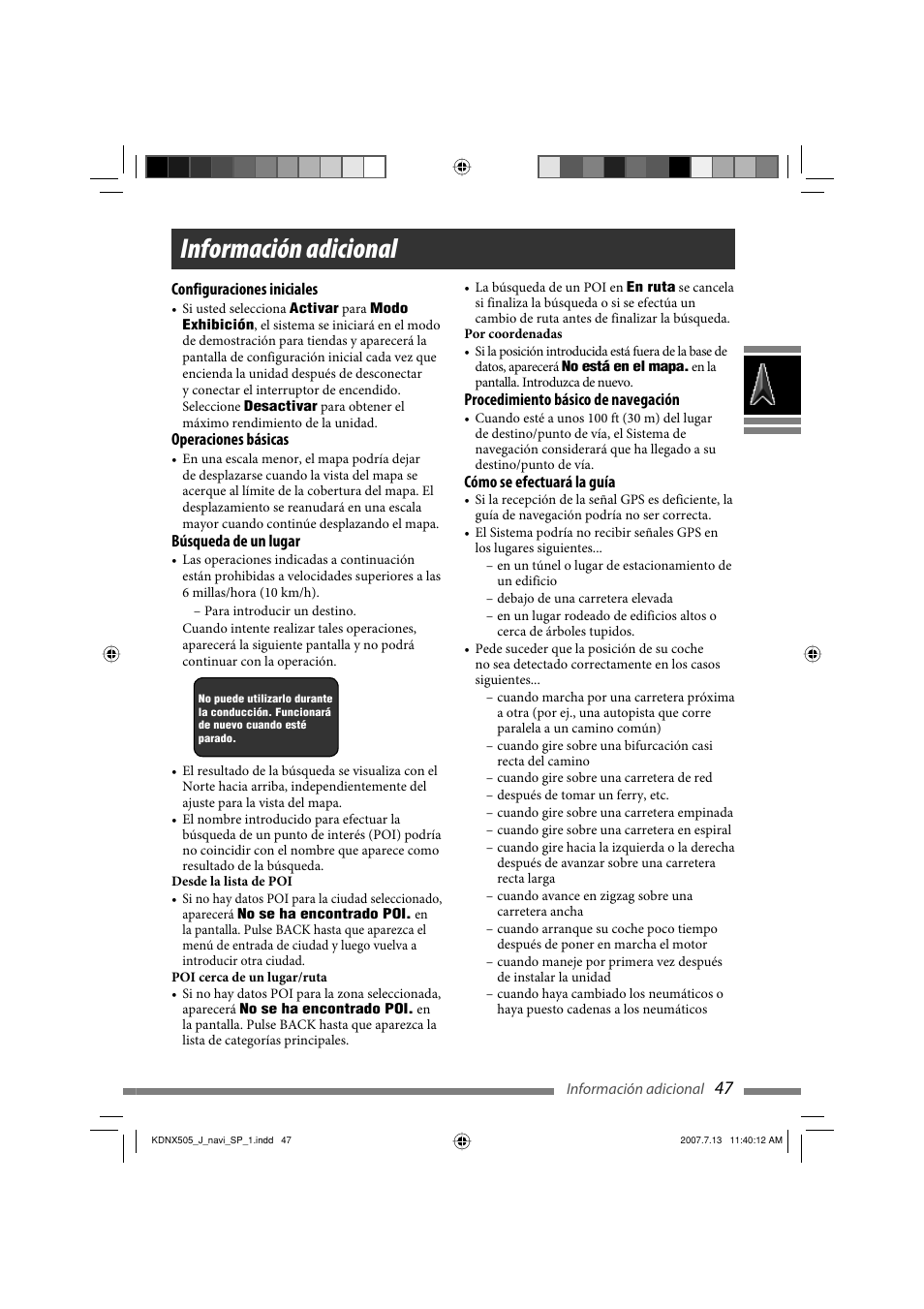 Información adicional | JVC KD-NXD505J User Manual | Page 165 / 357