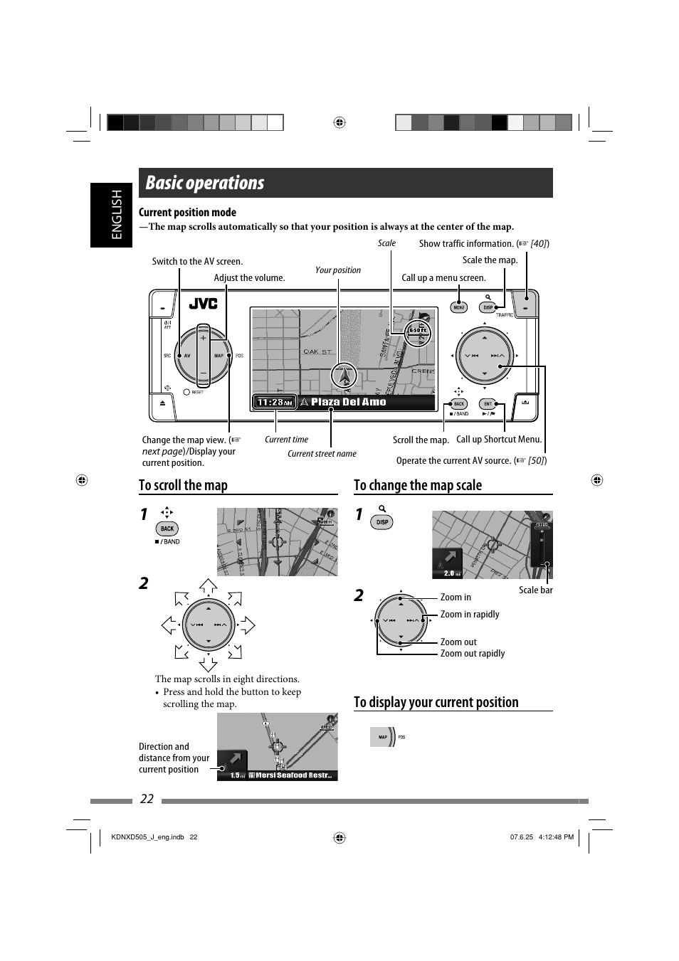 Basic operations | JVC KD-NXD505J User Manual | Page 22 / 357