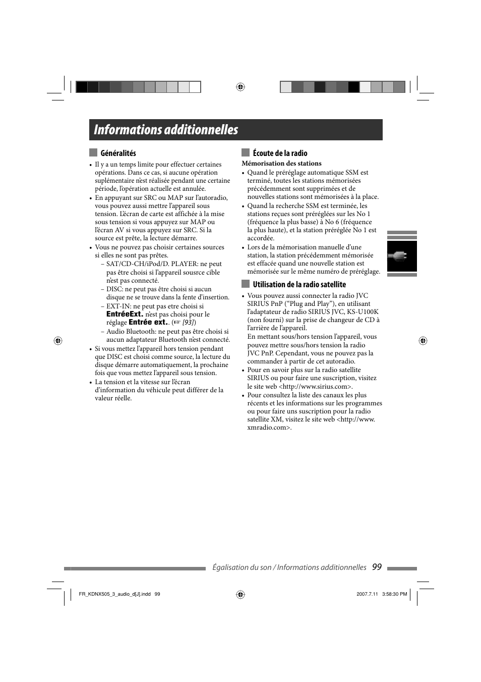 Informations additionnelles | JVC KD-NXD505J User Manual | Page 335 / 357