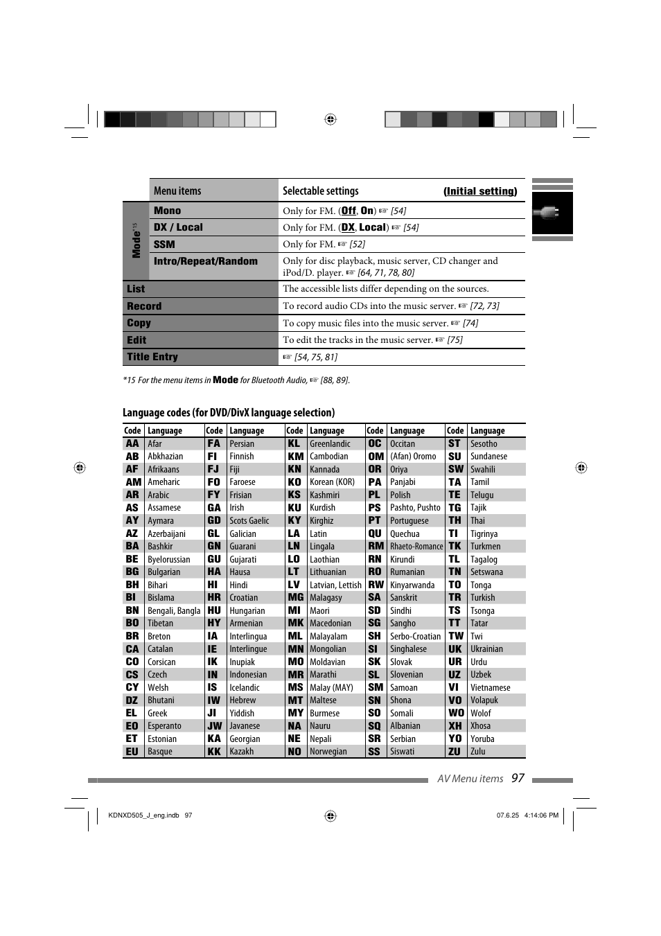 JVC KD-NXD505J User Manual | Page 97 / 357