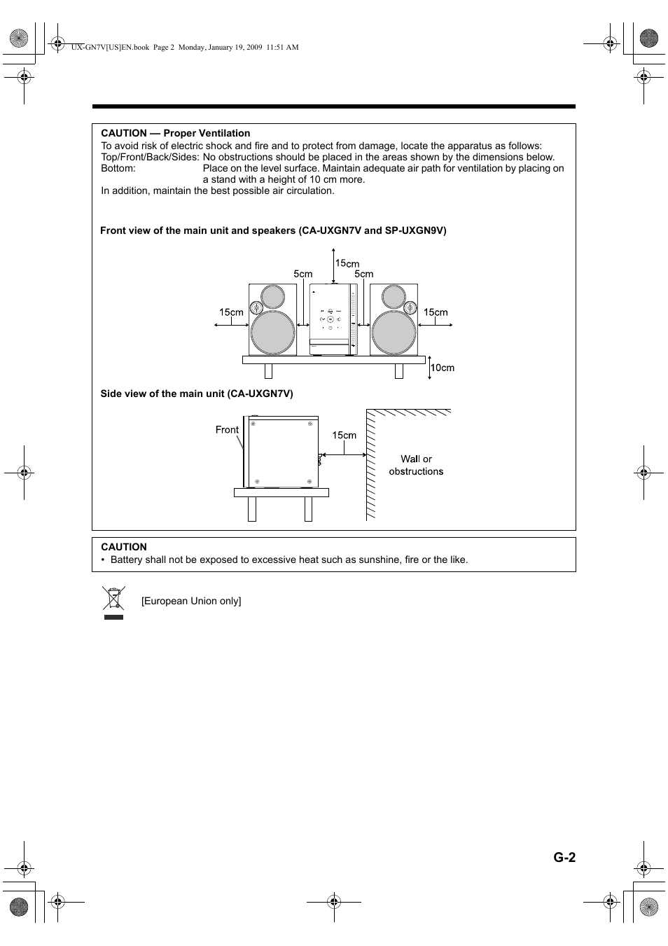 JVC CA-UXGN7V User Manual | Page 3 / 60