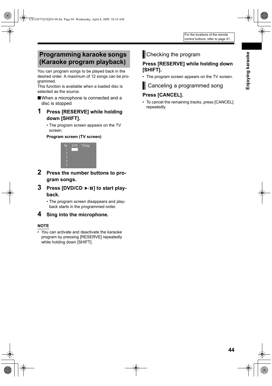 JVC CA-UXGN7V User Manual | Page 47 / 60