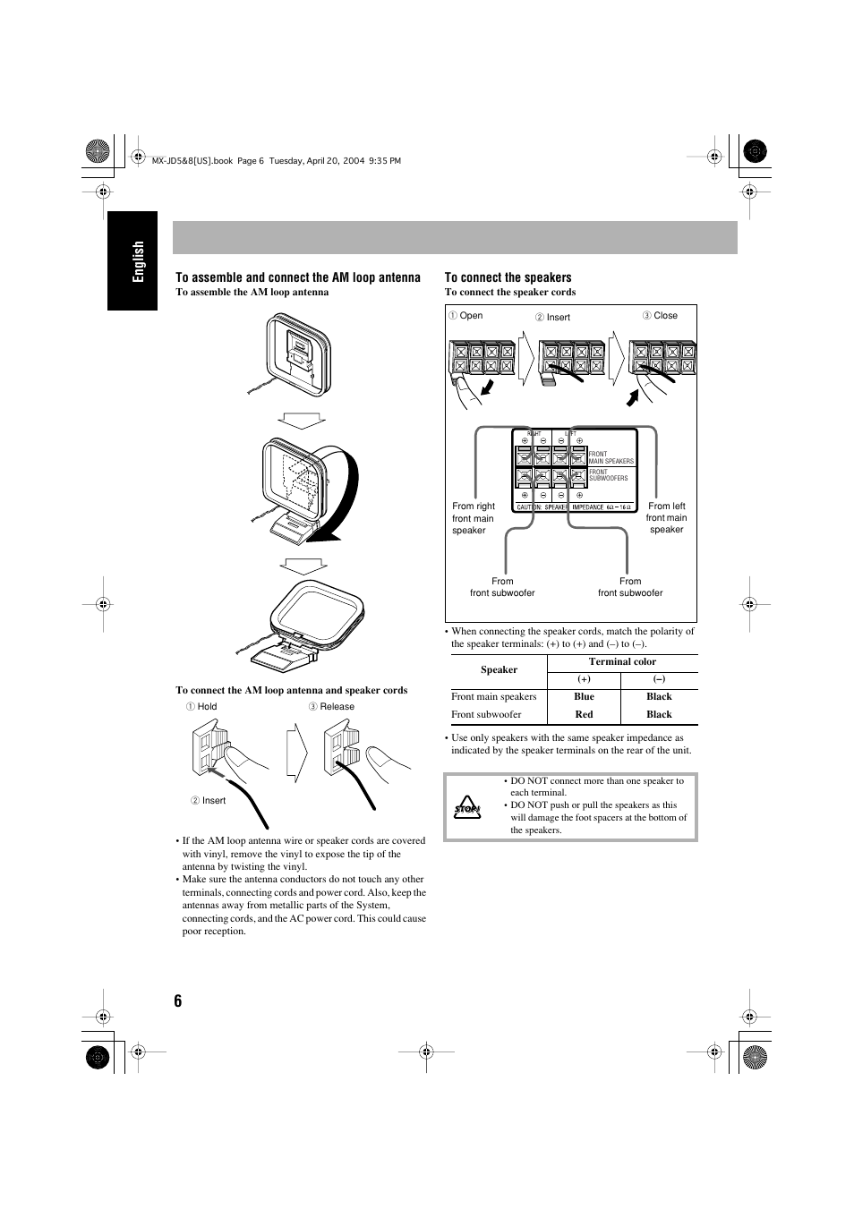 English | JVC CA-MXJD8UW User Manual | Page 10 / 186