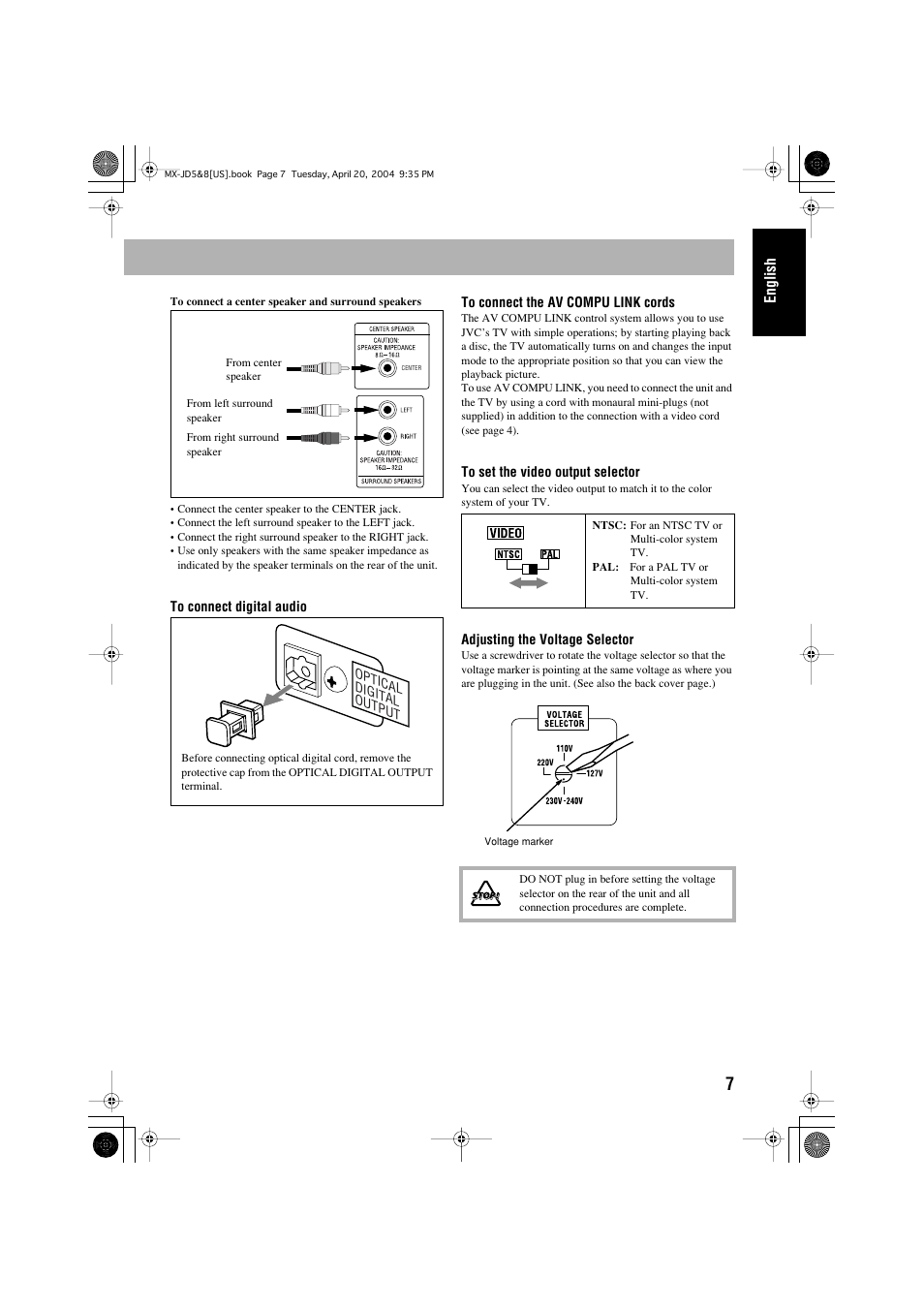 JVC CA-MXJD8UW User Manual | Page 11 / 186