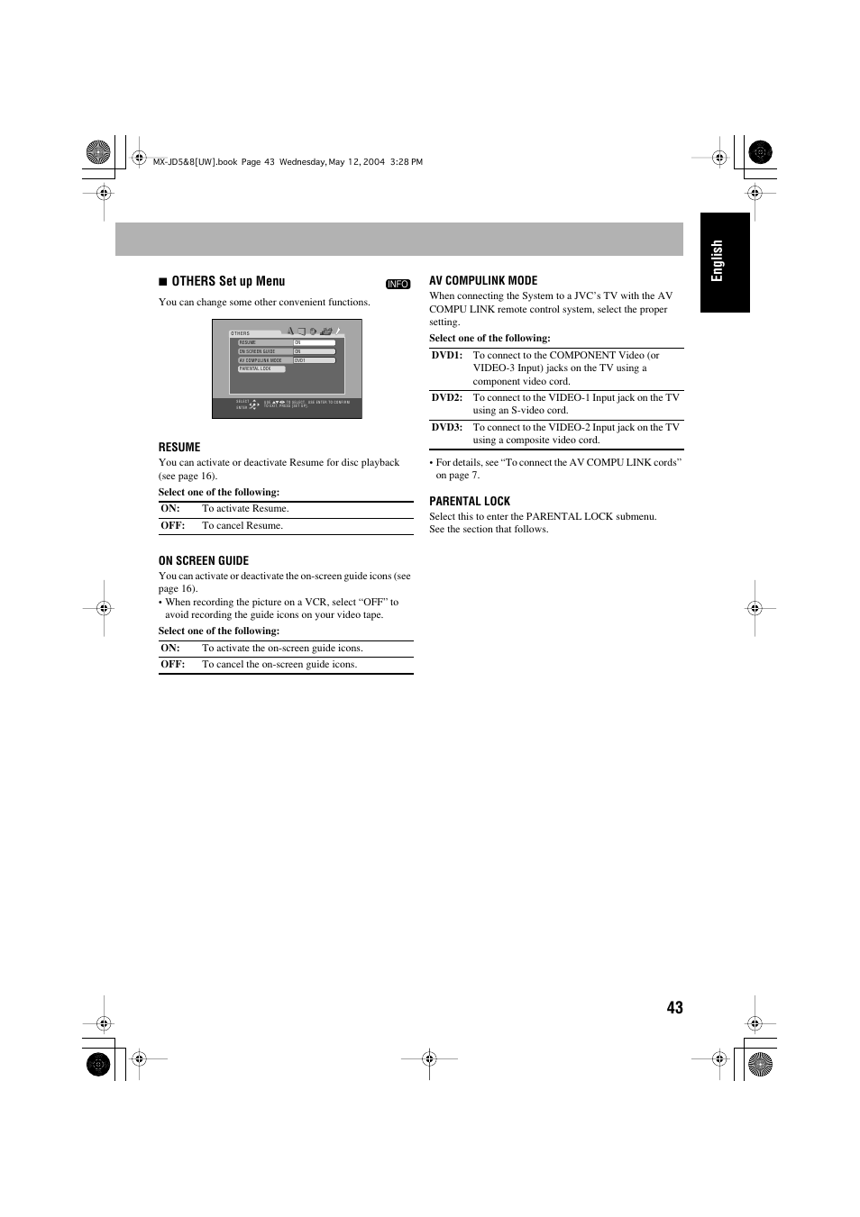 English | JVC CA-MXJD8UW User Manual | Page 173 / 186