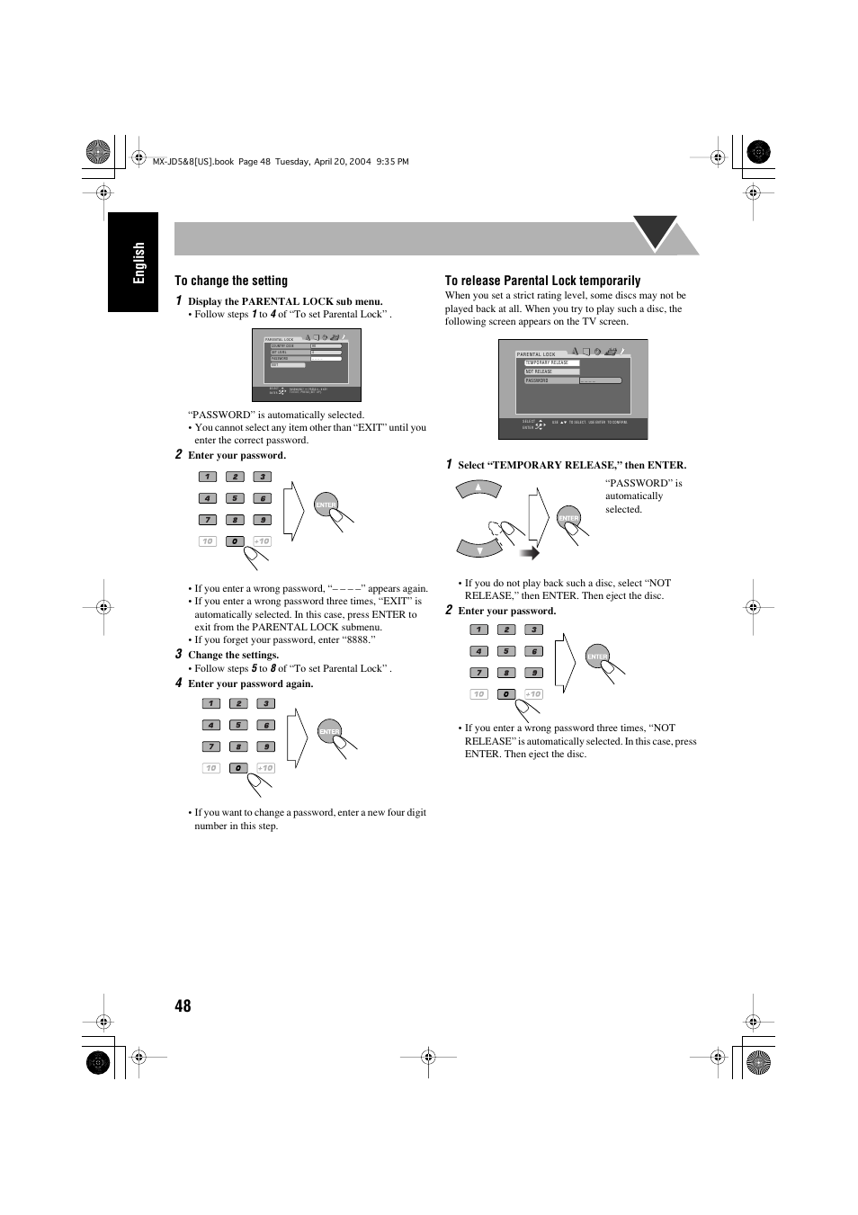 English | JVC CA-MXJD8UW User Manual | Page 52 / 186