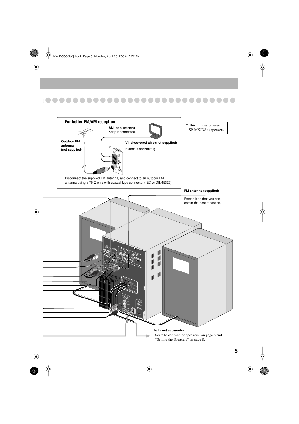 For better fm/am reception | JVC CA-MXJD8UW User Manual | Page 72 / 186