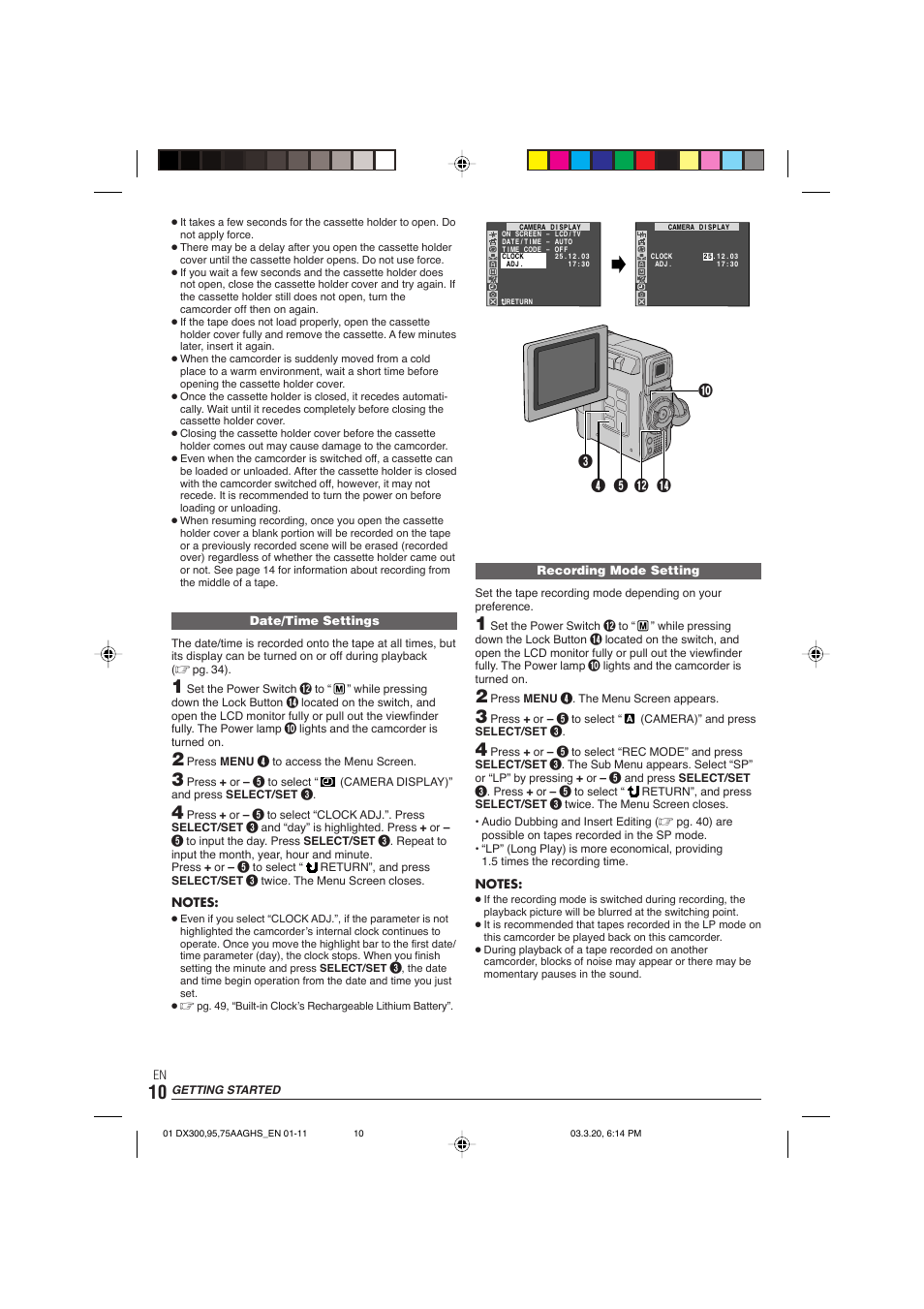 JVC GR-DX106/76AG User Manual | Page 10 / 60