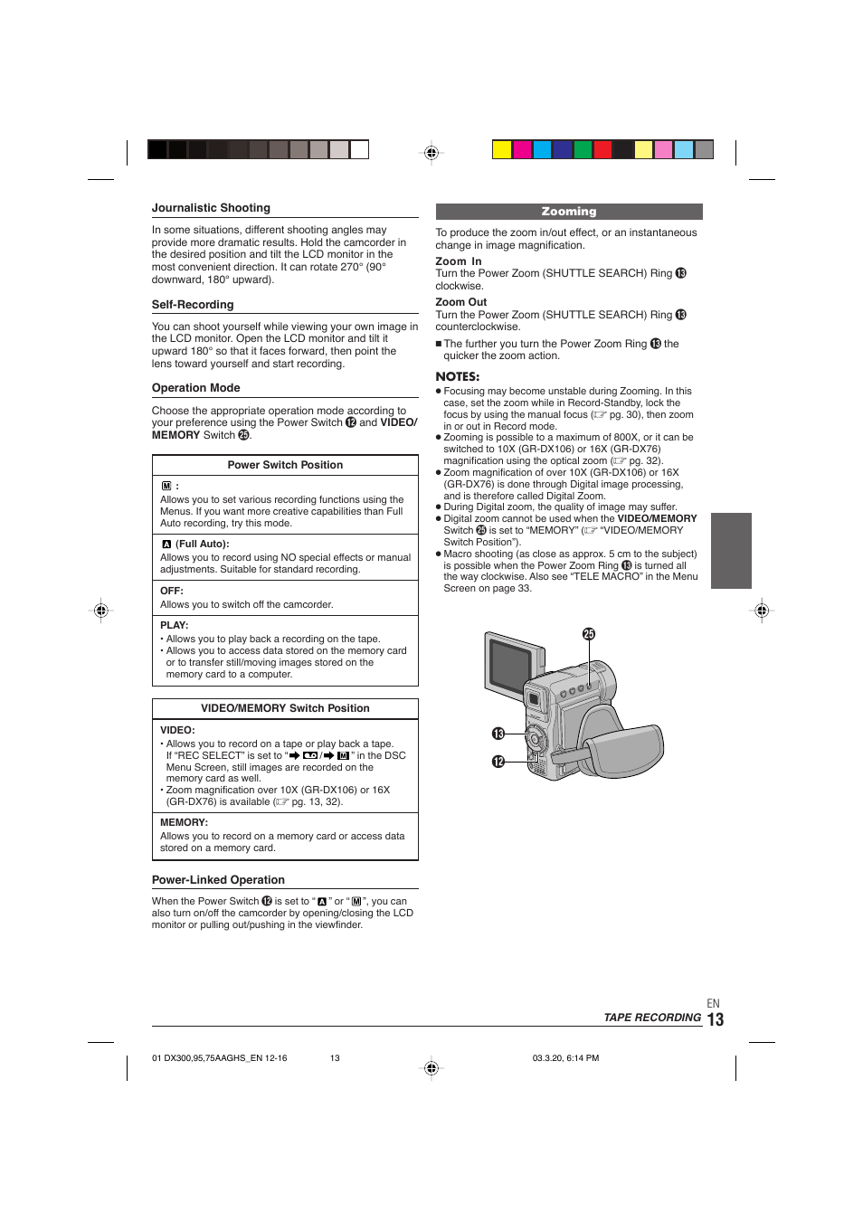 JVC GR-DX106/76AG User Manual | Page 13 / 60