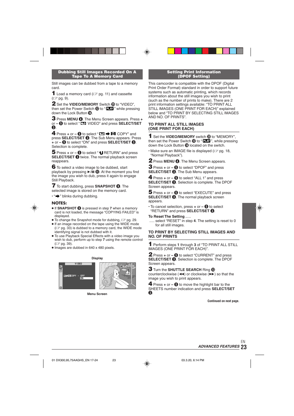 JVC GR-DX106/76AG User Manual | Page 23 / 60