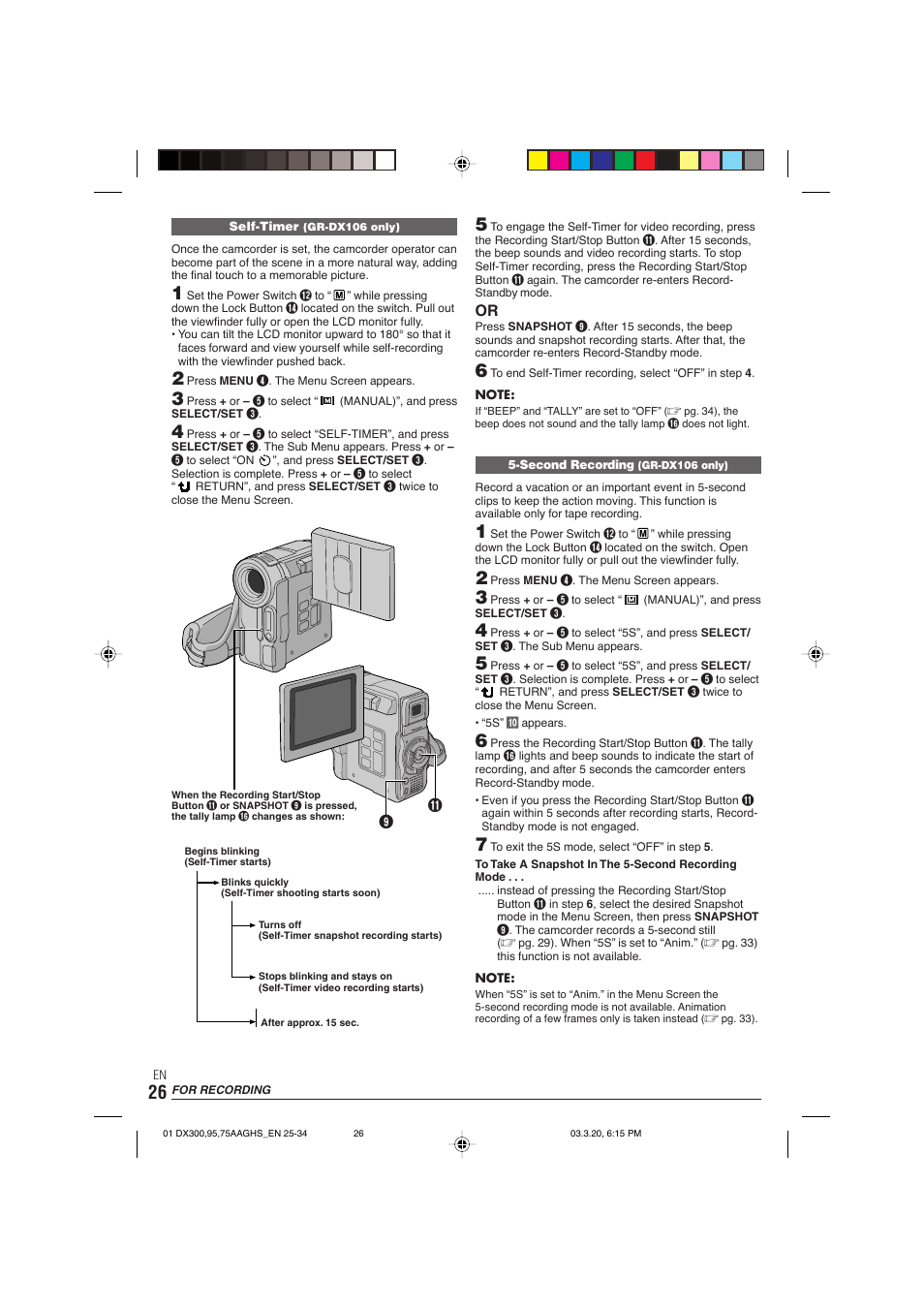 JVC GR-DX106/76AG User Manual | Page 26 / 60