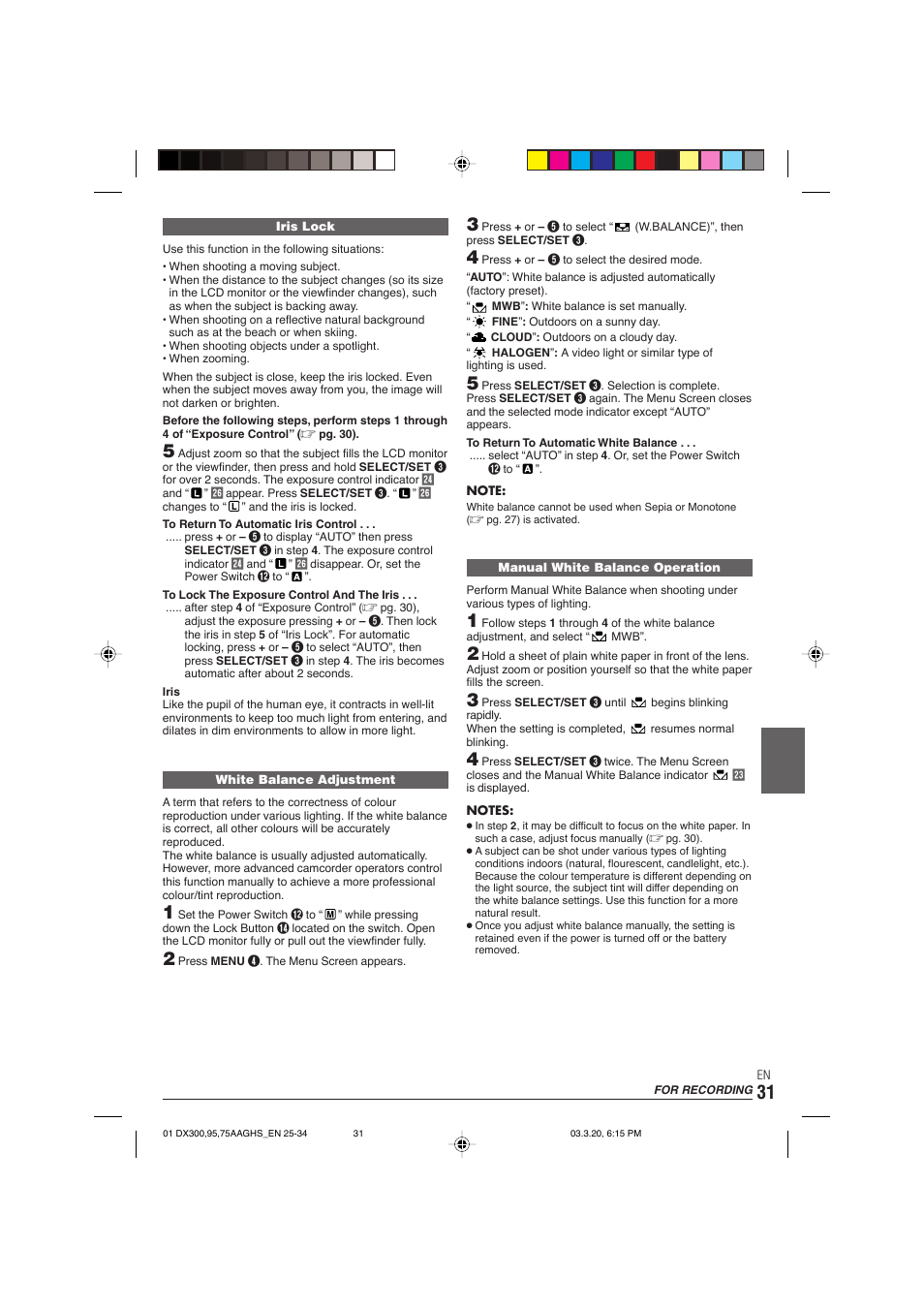 JVC GR-DX106/76AG User Manual | Page 31 / 60