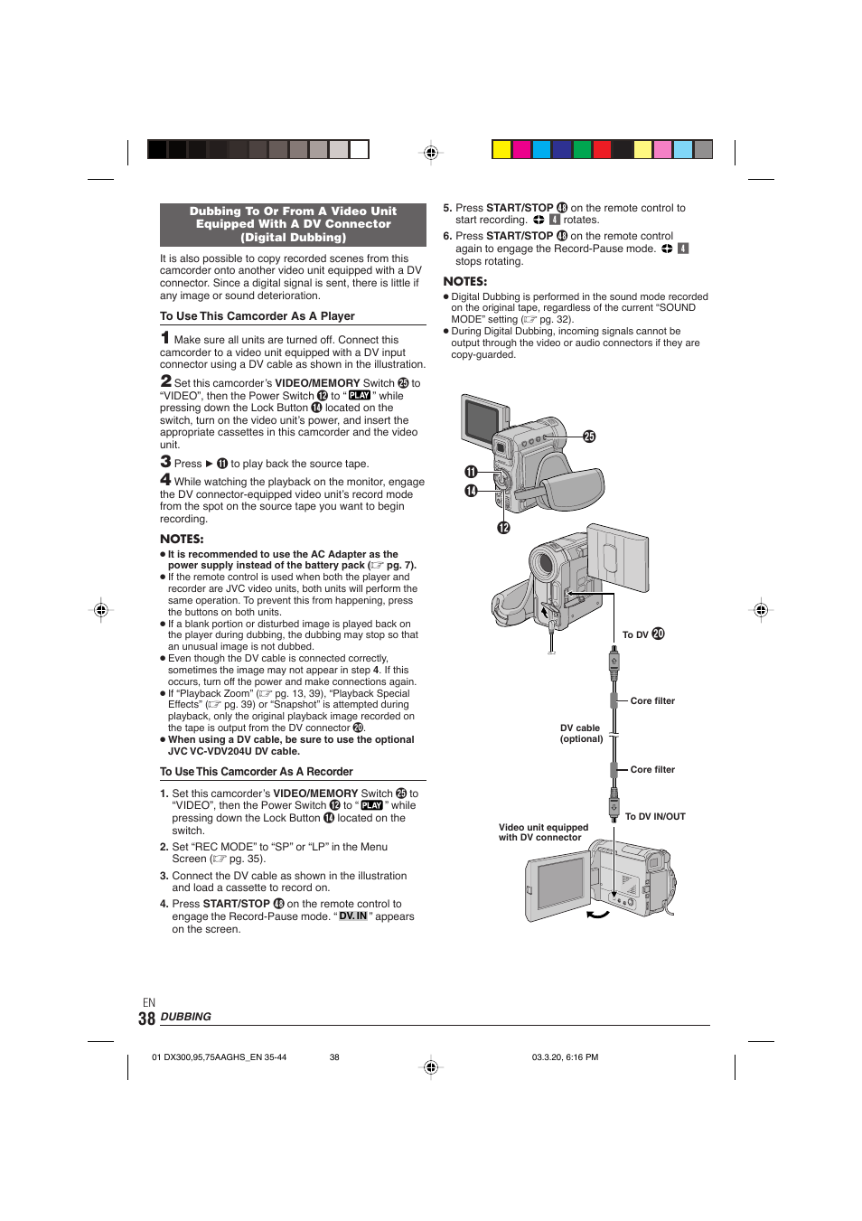 JVC GR-DX106/76AG User Manual | Page 38 / 60