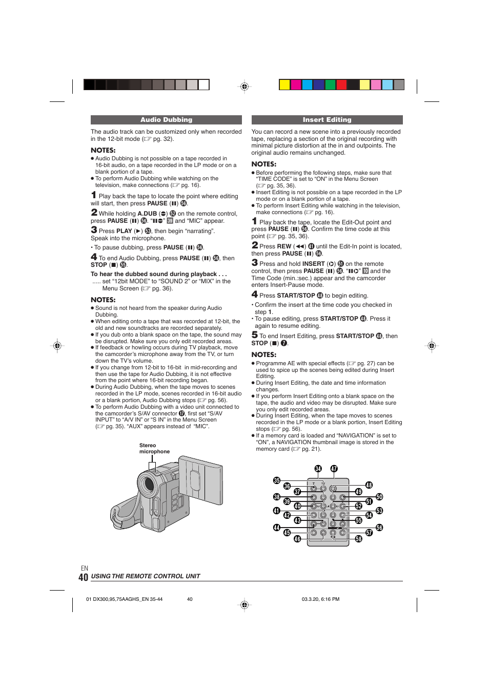 JVC GR-DX106/76AG User Manual | Page 40 / 60