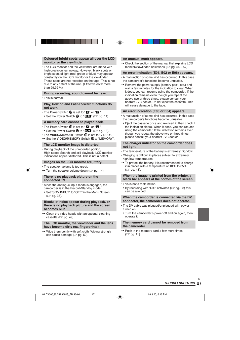 JVC GR-DX106/76AG User Manual | Page 47 / 60