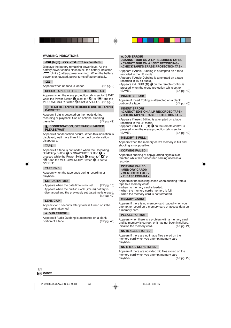 JVC GR-DX106/76AG User Manual | Page 56 / 60