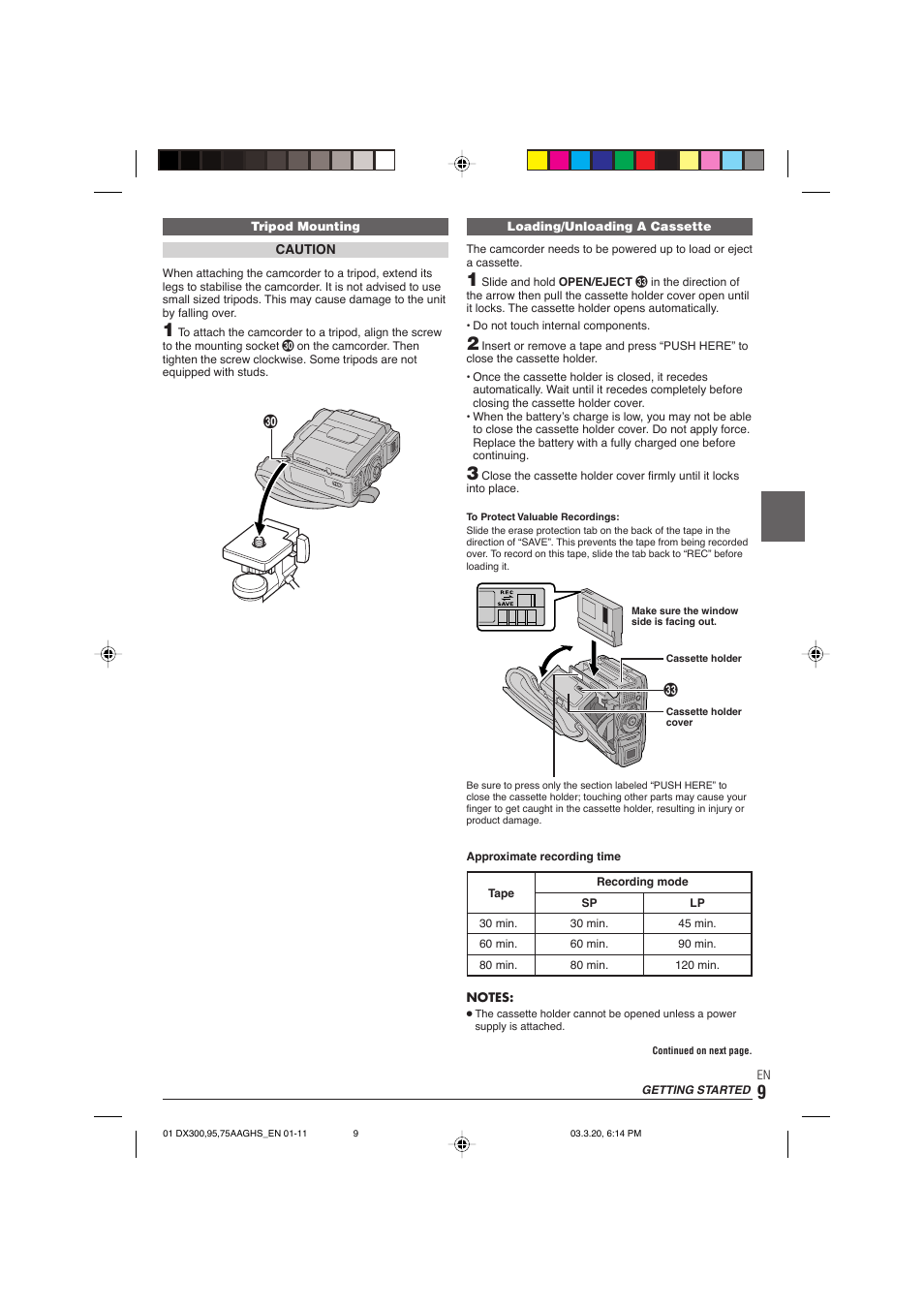 JVC GR-DX106/76AG User Manual | Page 9 / 60