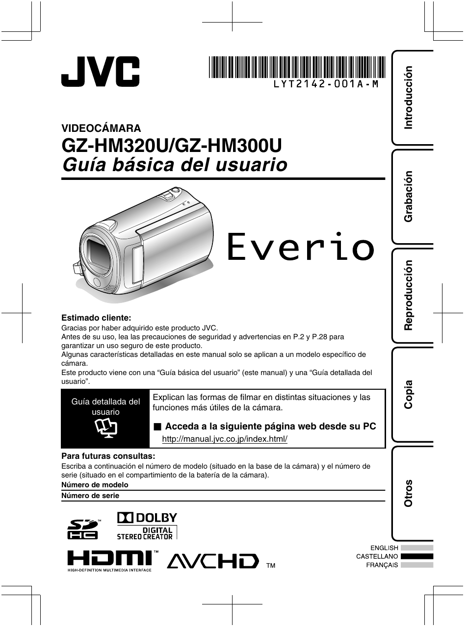 JVC Everio GZ-HM320U User Manual | Page 33 / 96