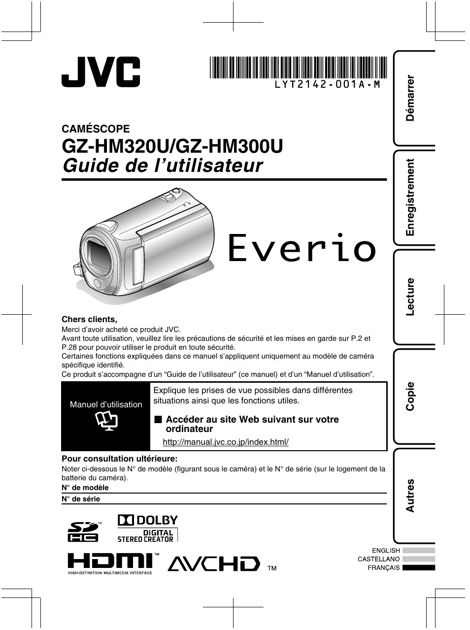 JVC Everio GZ-HM320U User Manual | Page 65 / 96