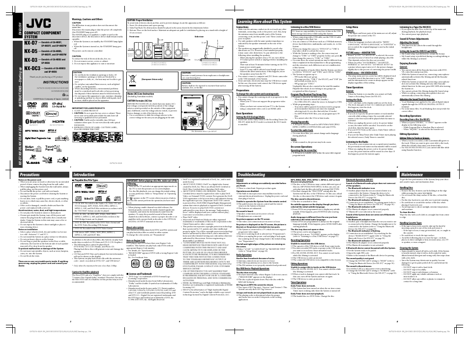 JVC 0409WMKMDWJMM User Manual | 2 pages