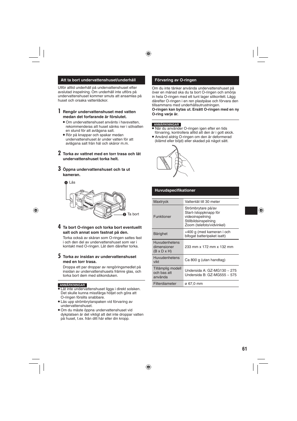 JVC WR-MG88U User Manual | Page 61 / 116