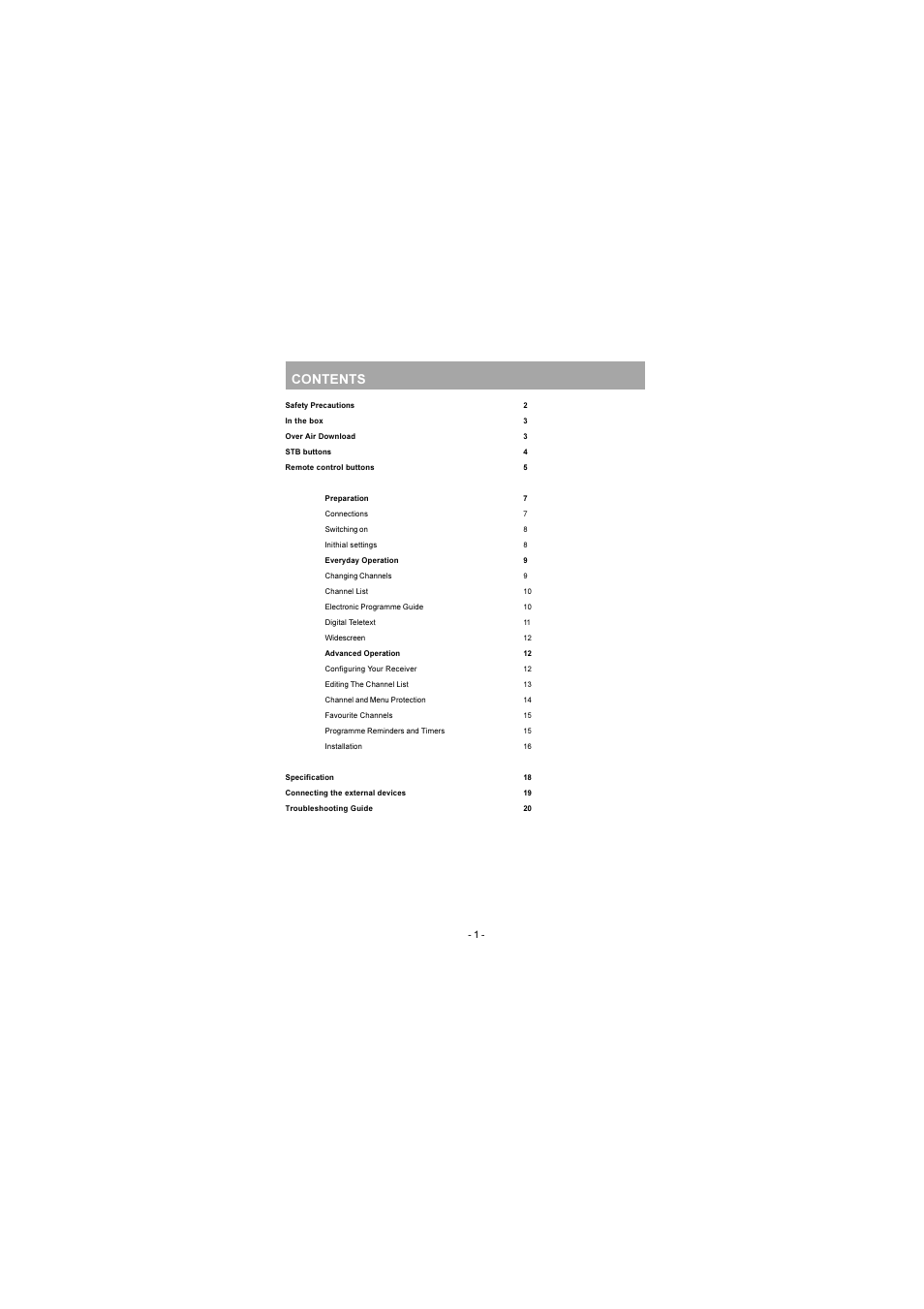 JVC TU-DB1SU User Manual | Page 2 / 22
