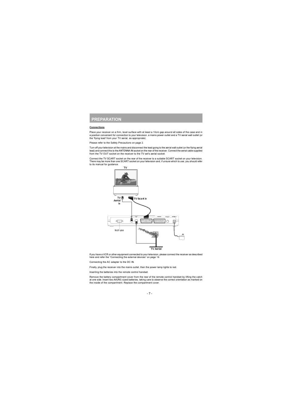6i u@ii6ã di, Preparation | JVC TU-DB1SU User Manual | Page 8 / 22