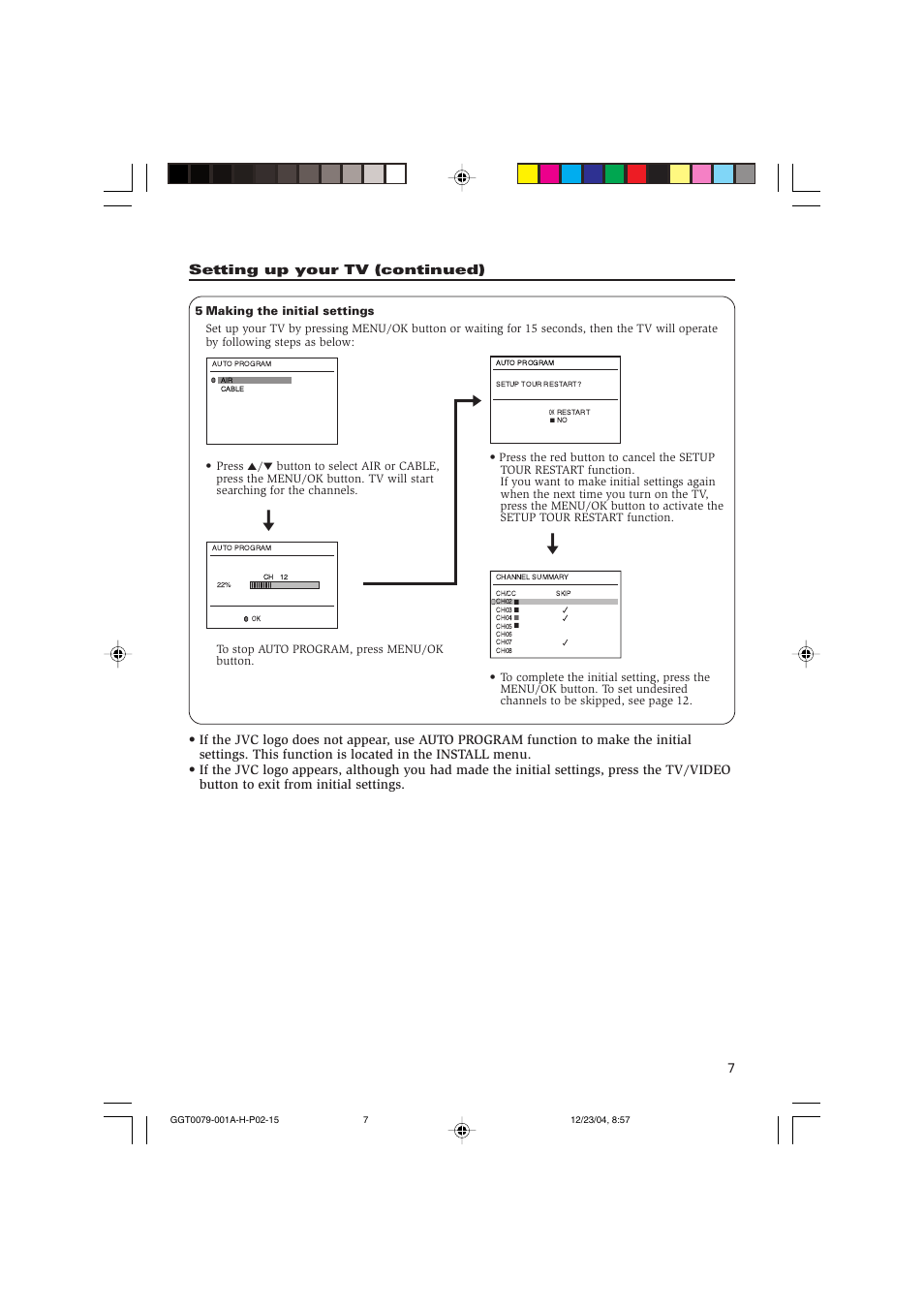 JVC AV-14FN15 User Manual | Page 7 / 36