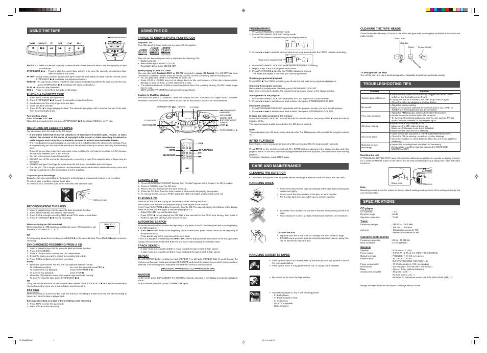 JVC RC-EX26B User Manual | Page 2 / 2
