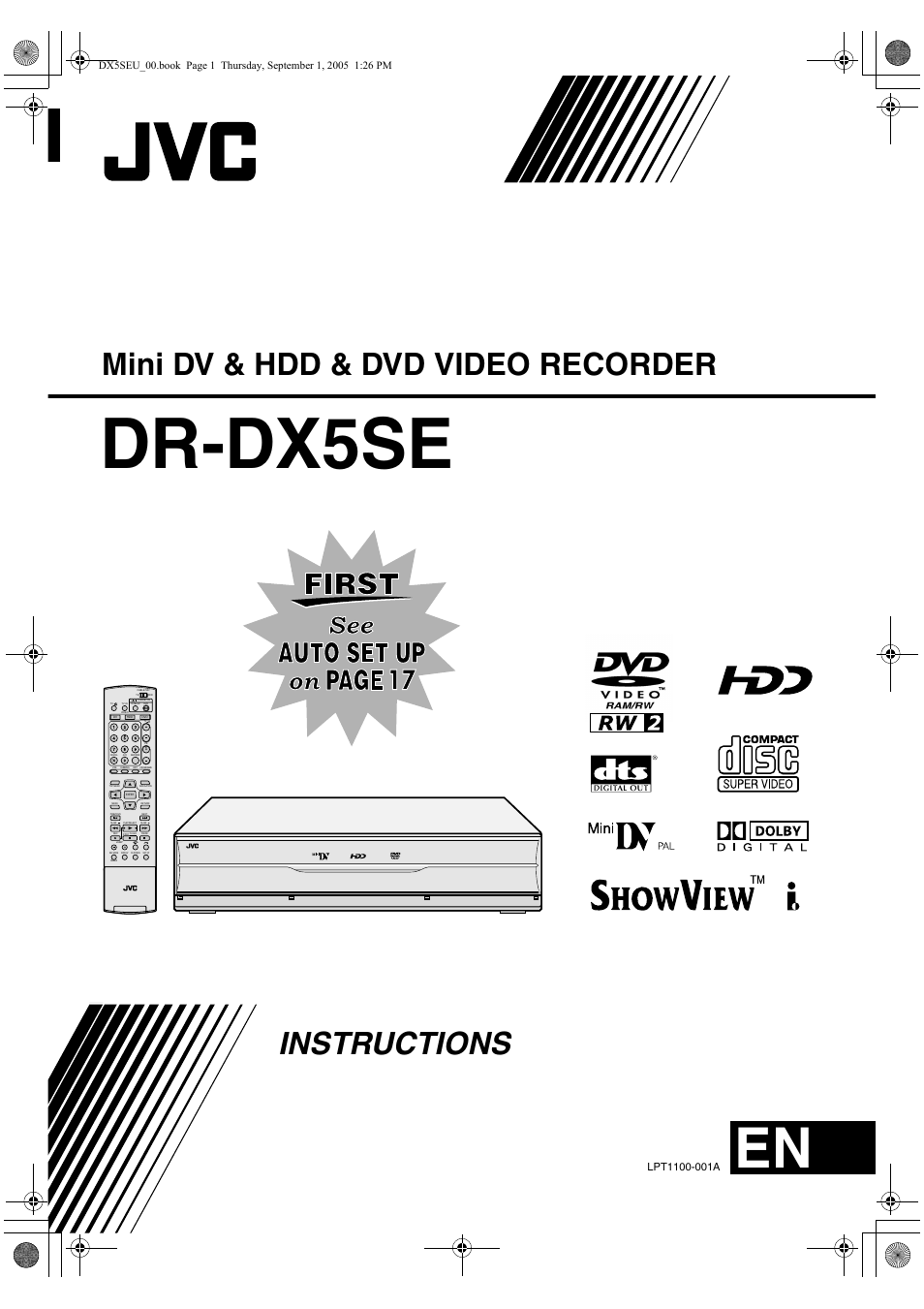 JVC ShowView LPT1100-001A User Manual | 92 pages