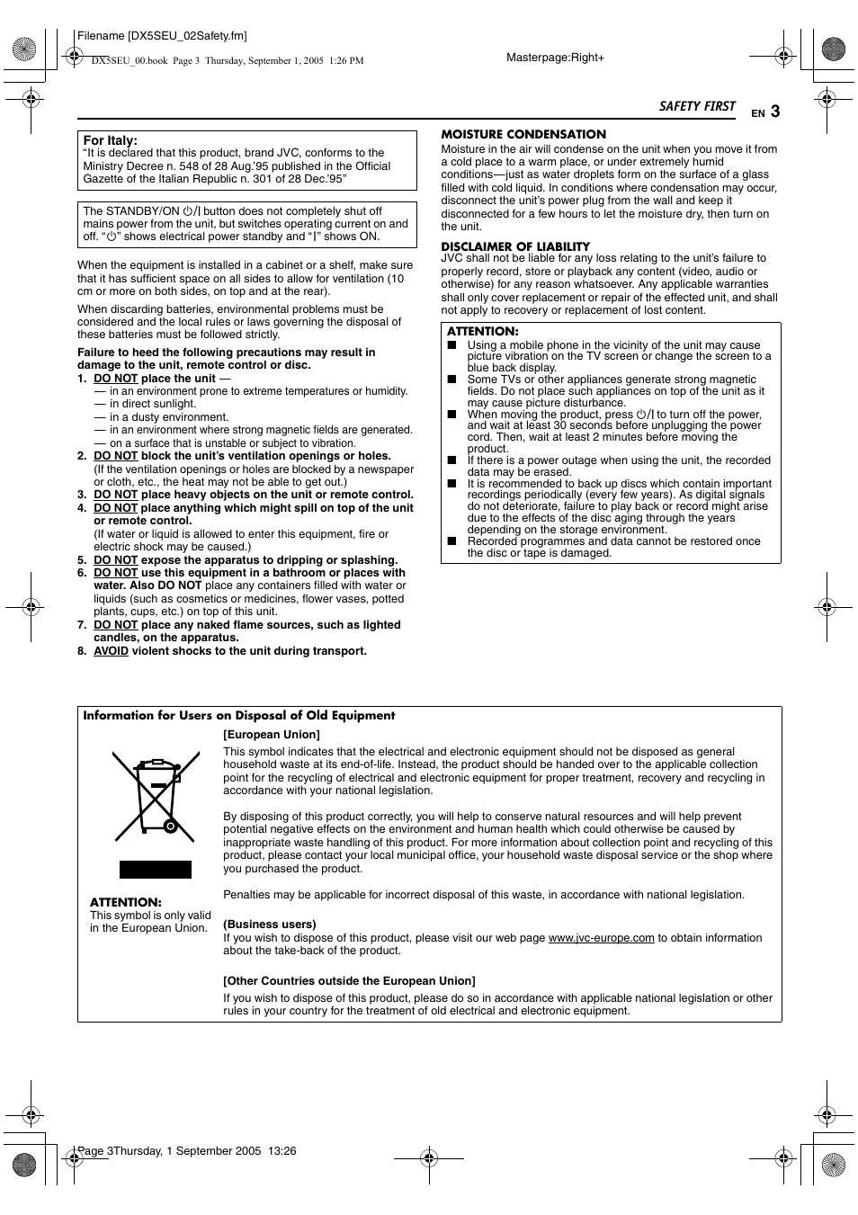 JVC ShowView LPT1100-001A User Manual | Page 3 / 92