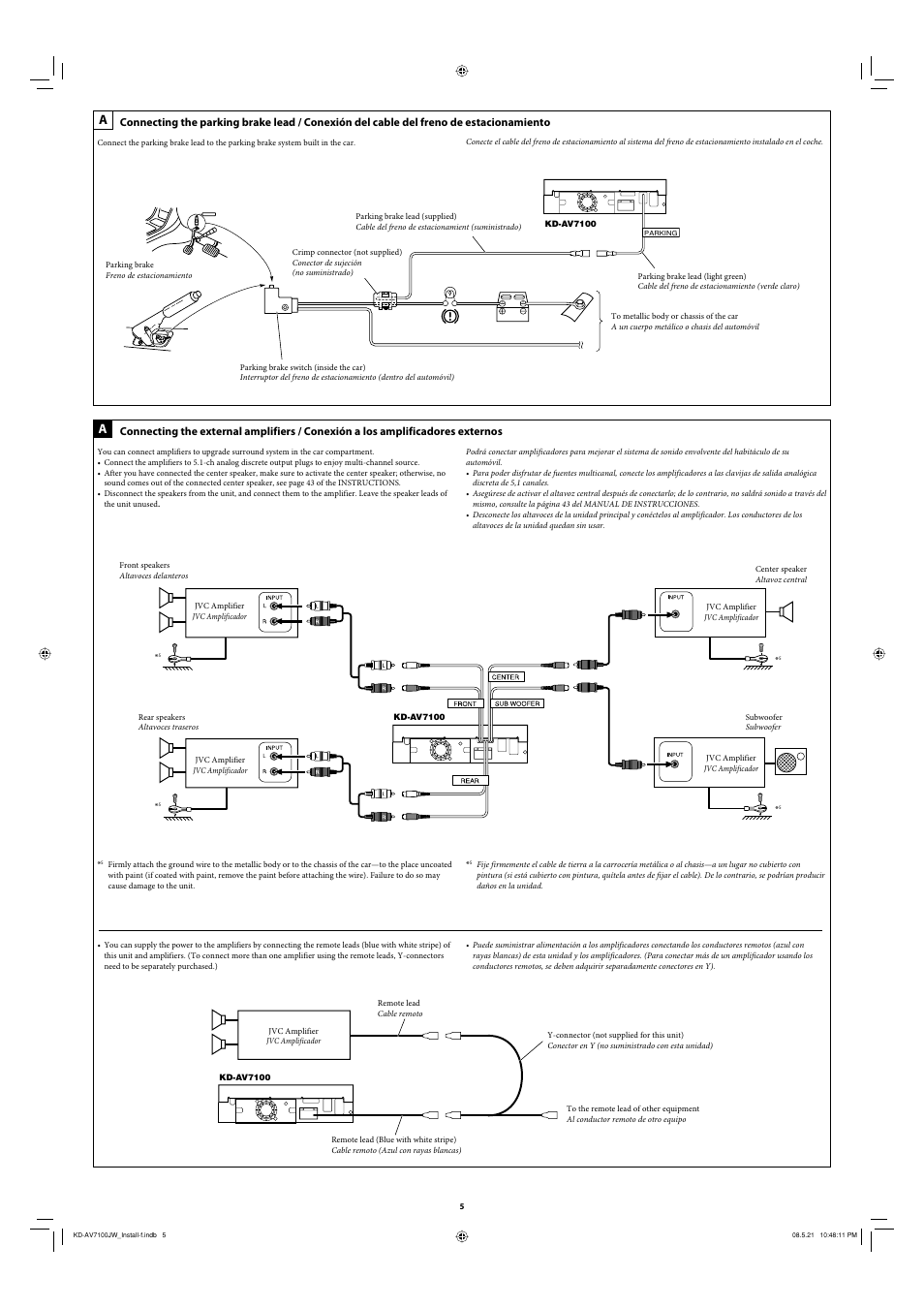 JVC KD-AV7100 User Manual | Page 5 / 6