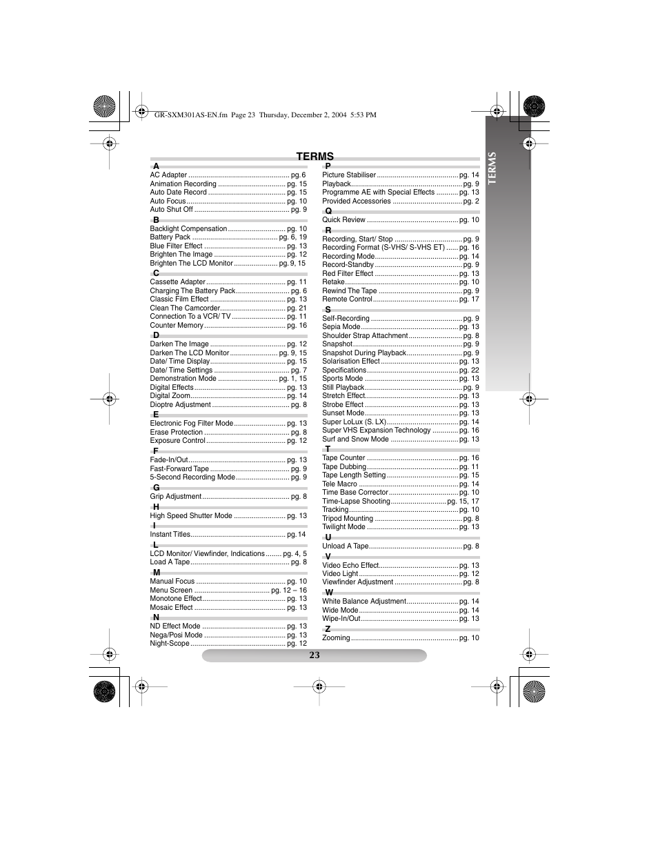 Terms | JVC 1204YDR-NF-VM User Manual | Page 23 / 24