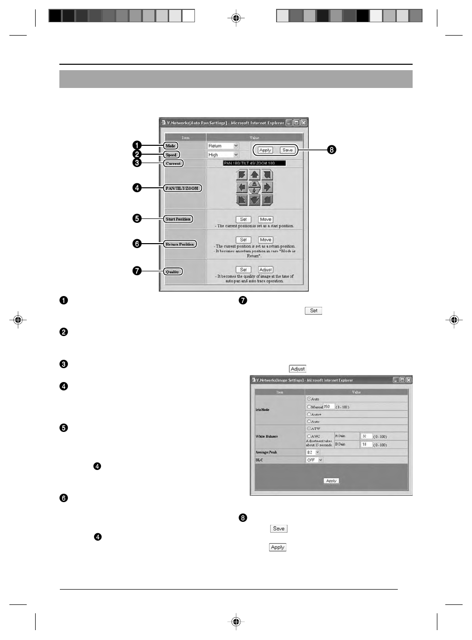Black & white setting, Schedule setting, Black & white setting 13. schedule setting | White setting | JVC VN-C625 User Manual | Page 105 / 119