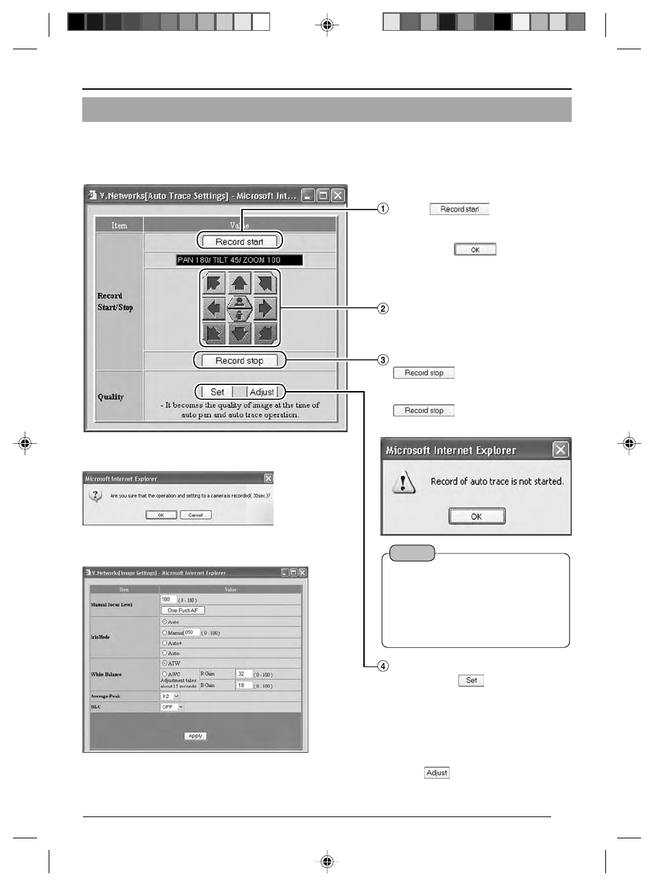 Limit setting | JVC VN-C625 User Manual | Page 107 / 119