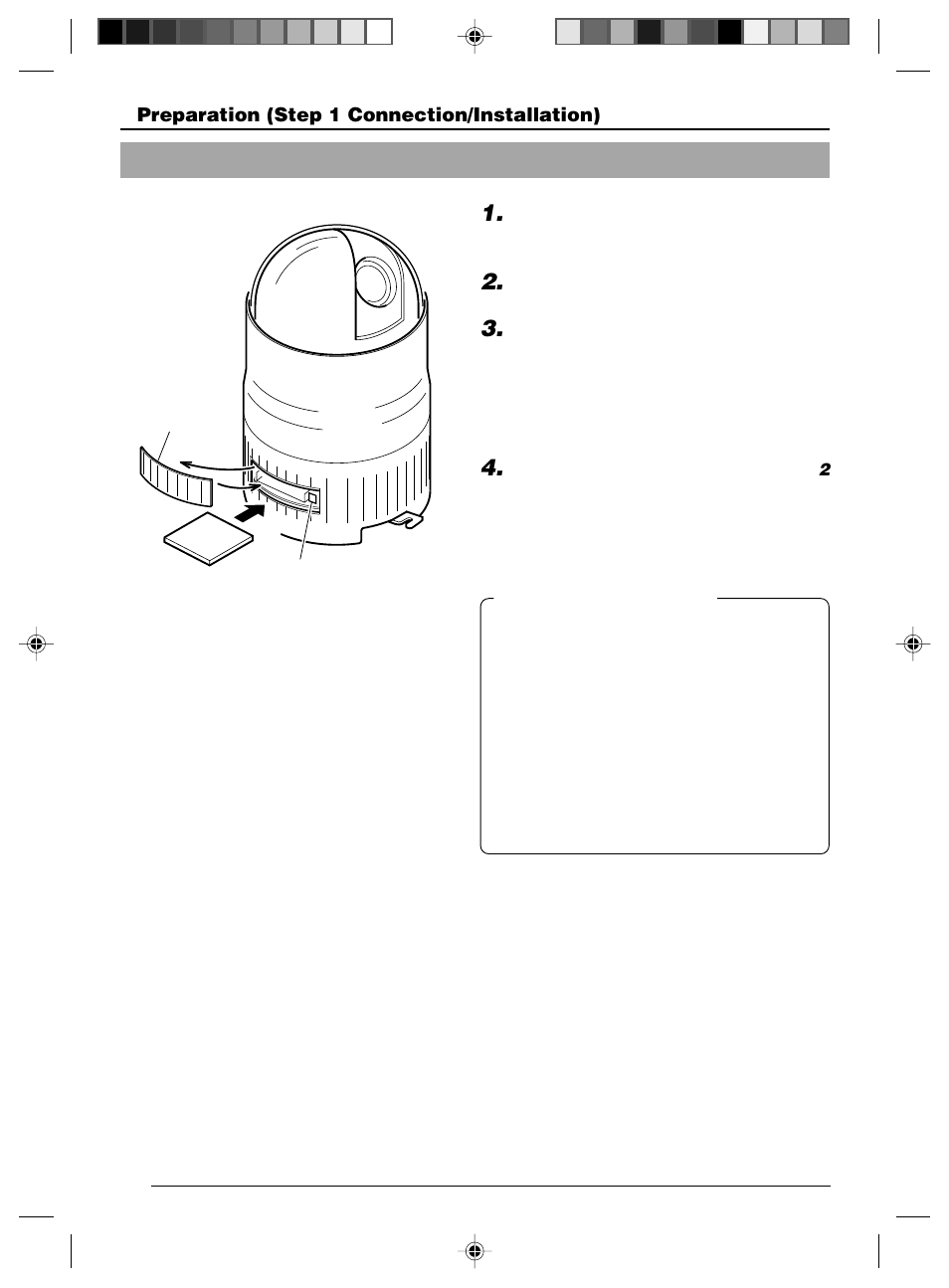 3 inserting the cf card | JVC VN-C625 User Manual | Page 22 / 119