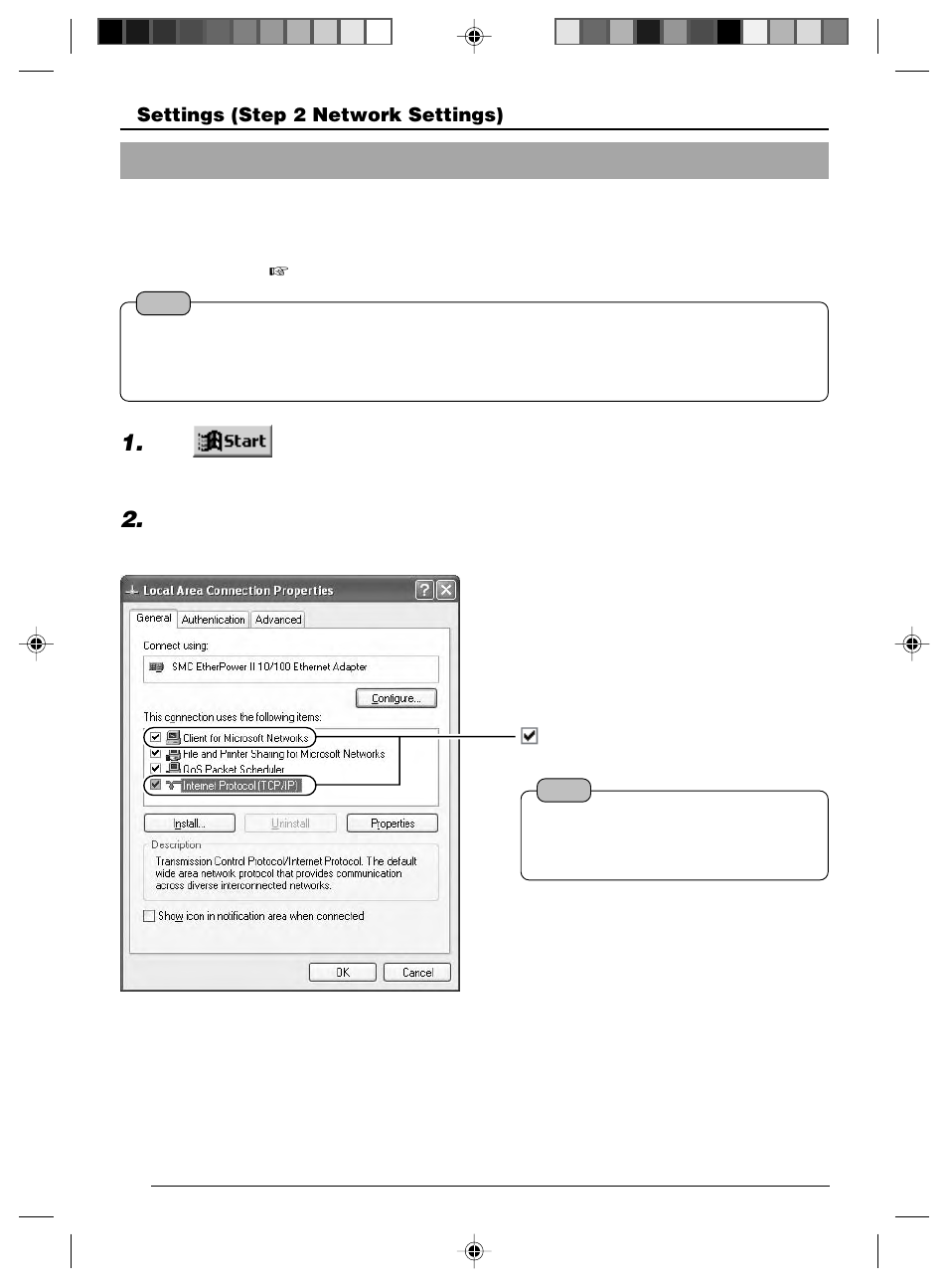 2 setting pc's ip address [windows xp | JVC VN-C625 User Manual | Page 26 / 119