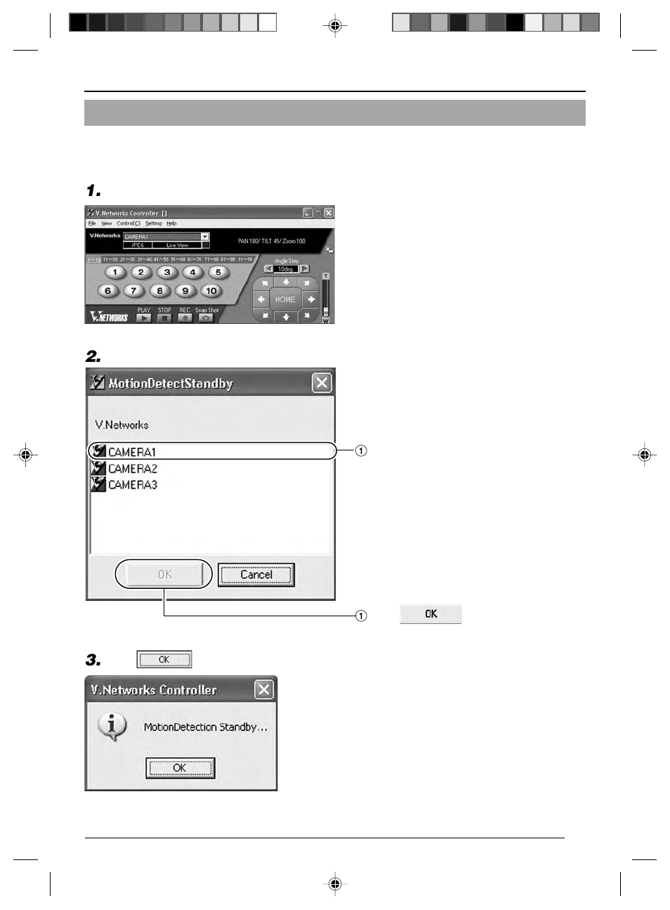3 motion detection standby | JVC VN-C625 User Manual | Page 61 / 119