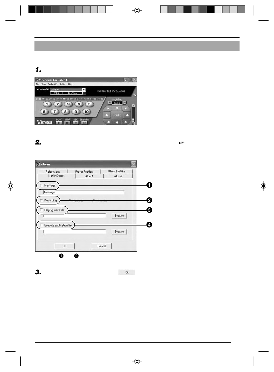 10 auto pan setting, Auto pan setting | JVC VN-C625 User Manual | Page 69 / 119