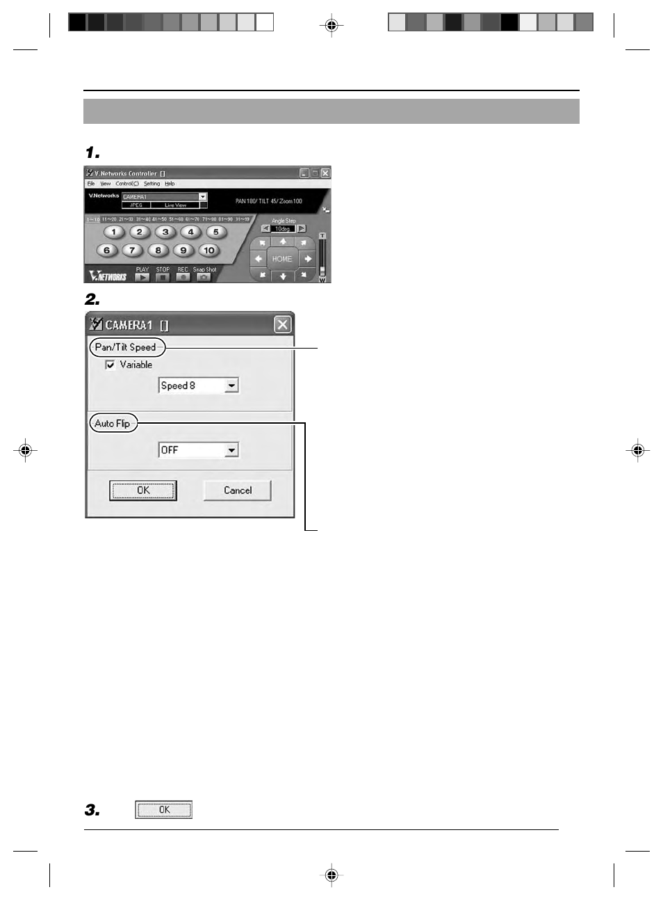 11 auto patrol setting, Auto patrol setting, 9 pan/tilt setting | JVC VN-C625 User Manual | Page 71 / 119