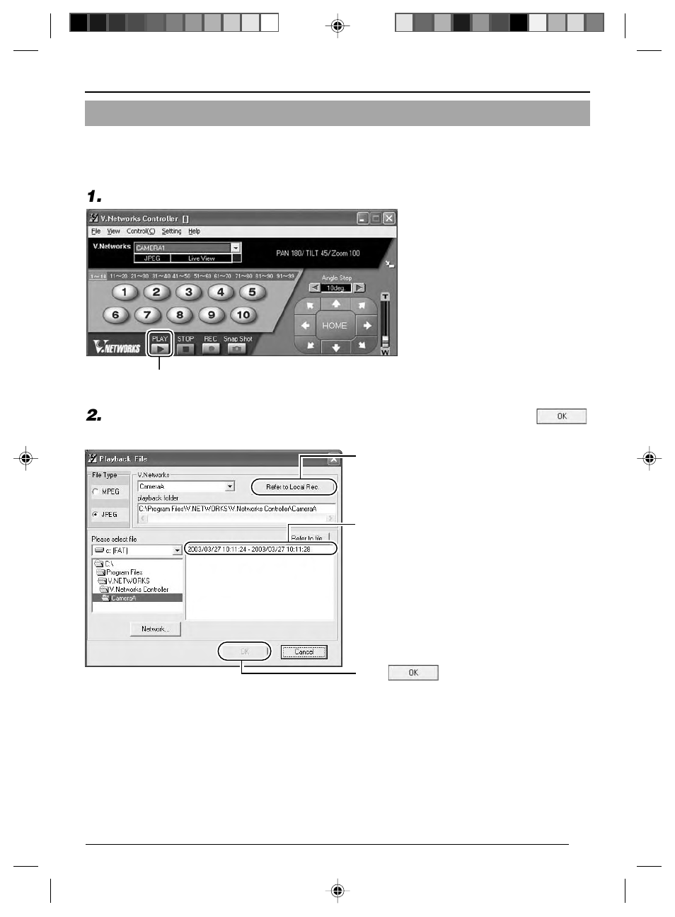 5 snapshot, 3 playback | JVC VN-C625 User Manual | Page 83 / 119