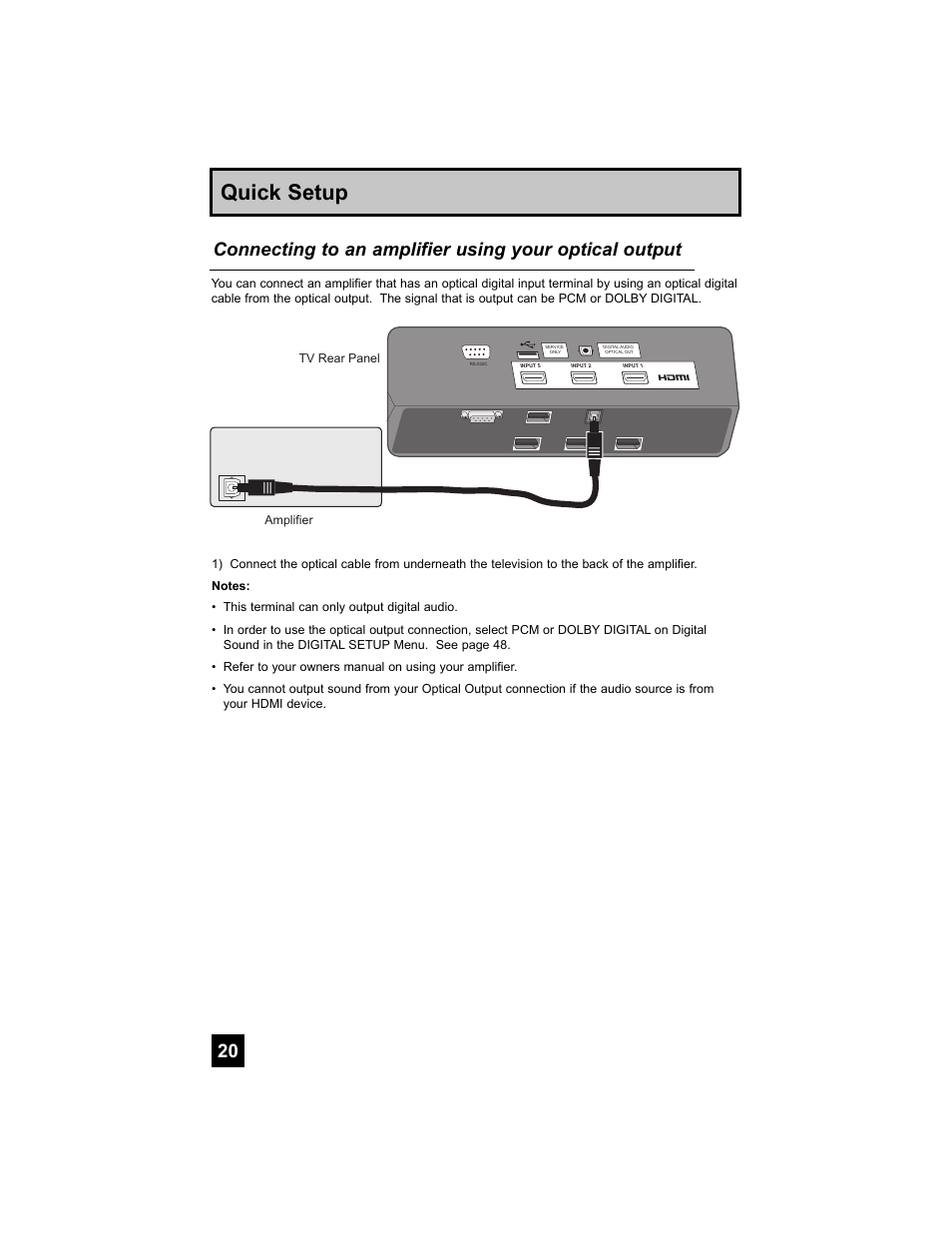 Quick setup | JVC 0807TNH-II-IM User Manual | Page 20 / 88