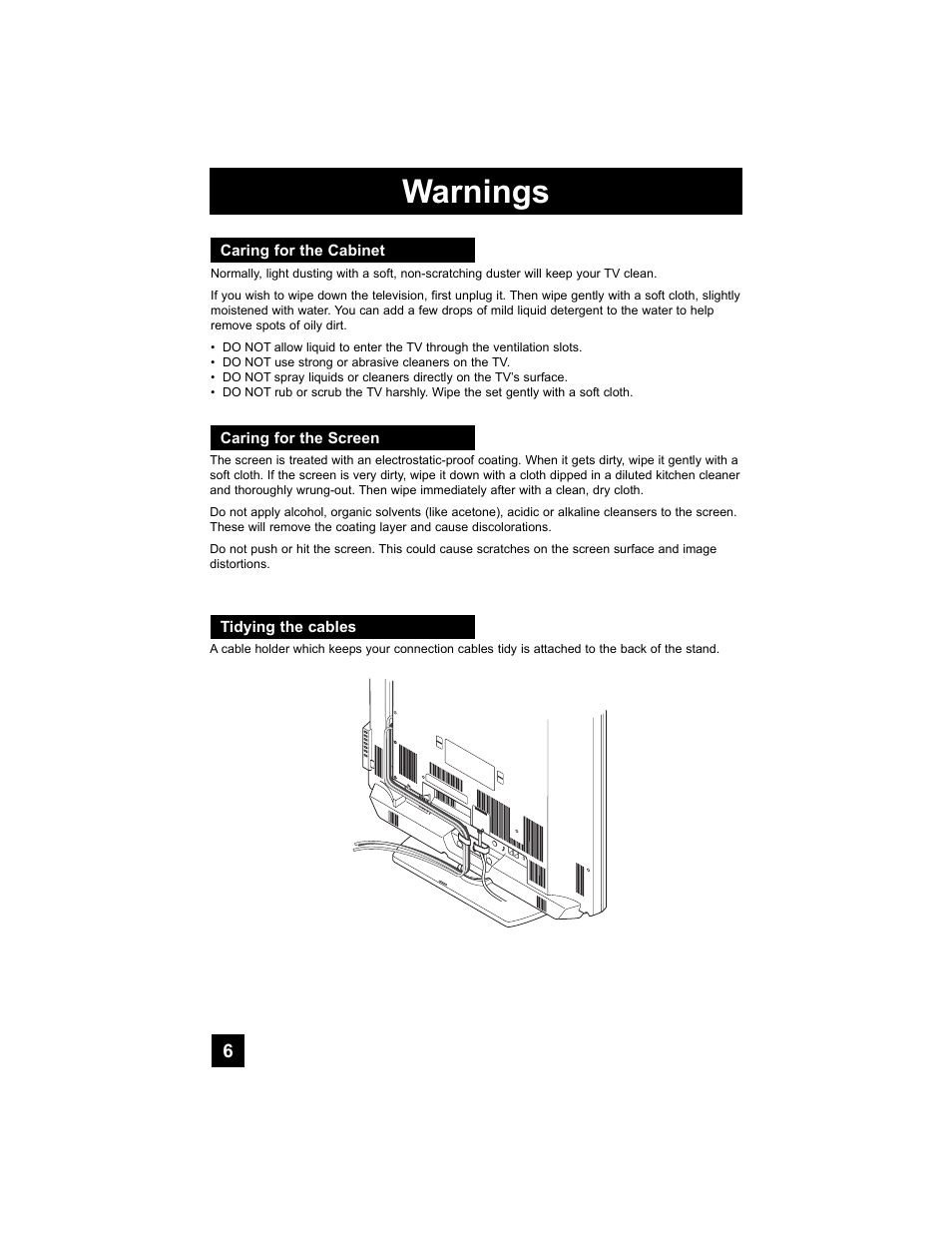 Warnings | JVC 0807TNH-II-IM User Manual | Page 6 / 88