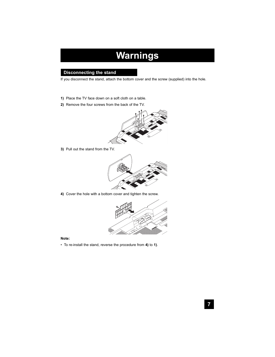 Warnings | JVC 0807TNH-II-IM User Manual | Page 7 / 88