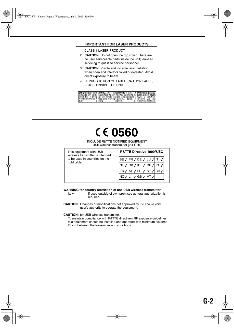 JVC EX-D5 User Manual | Page 3 / 51