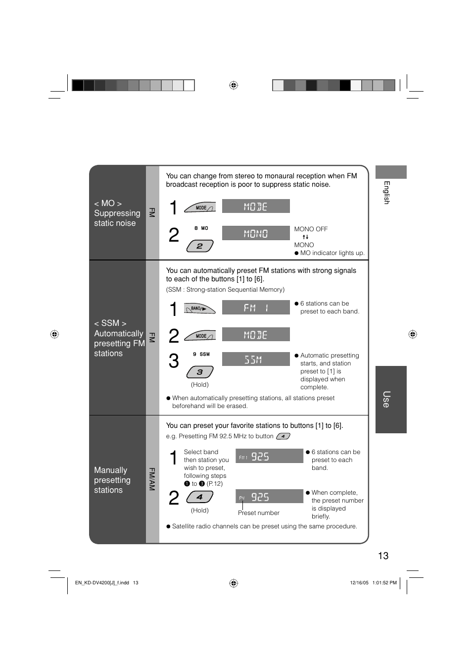 JVC KD-DV4200 User Manual | Page 13 / 40