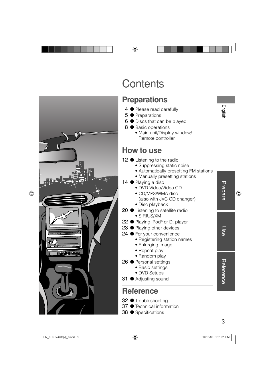 JVC KD-DV4200 User Manual | Page 3 / 40