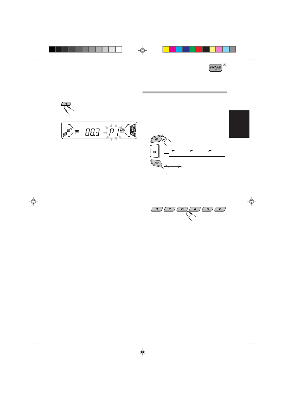 Anwahl eines vorabgestimmten senders | JVC KD-S821R User Manual | Page 37 / 114